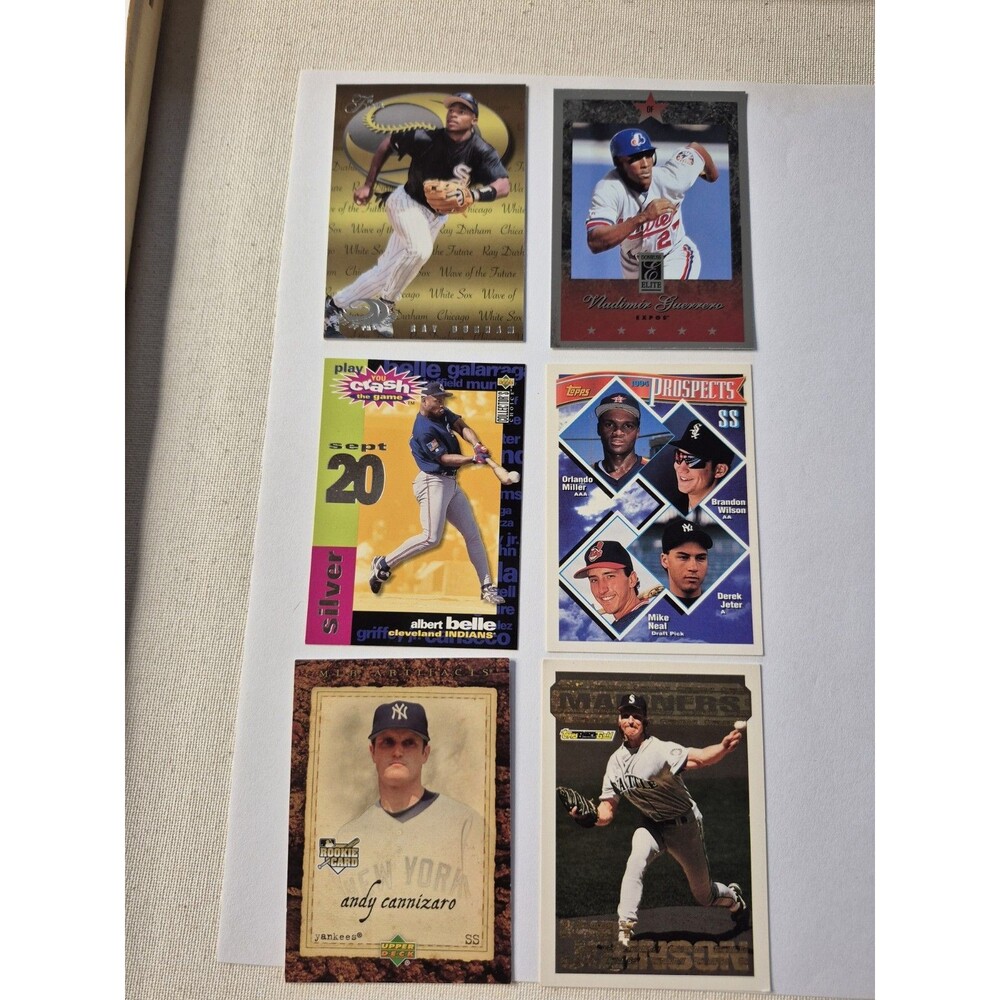 MLB Baseball Card Lot Derek Jeter Prospect Vladimir Guerrero Ray Durham...